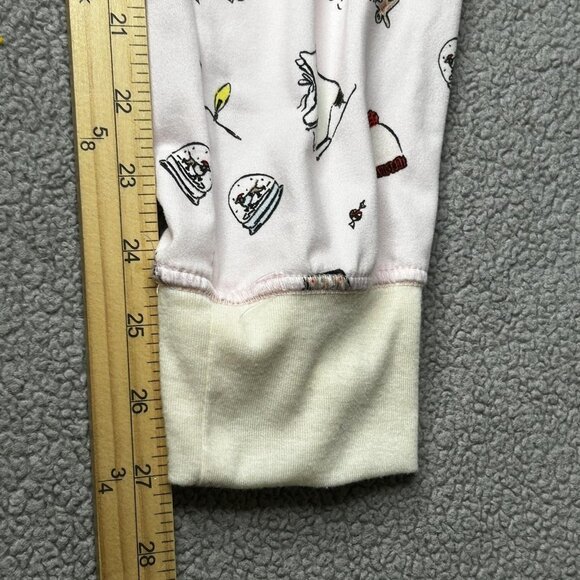 Kate Spade Pajama Set Womens M Henley Jogger Pink Winter Dog Print Top Pants - Picture 16 of 16